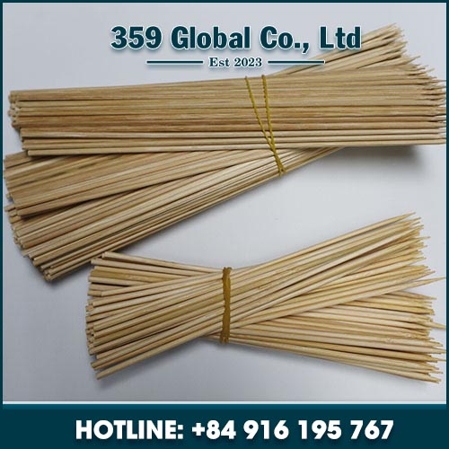 Bamboo flag skewer for BBQ grill	